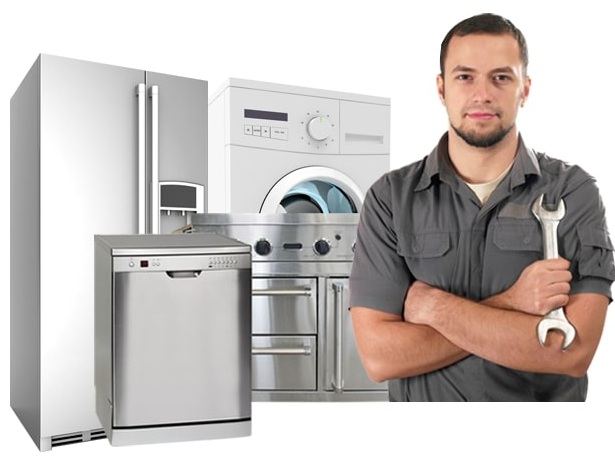 Técnico reparando una lavadora a domicilio en Pontevedra - servicio técnico de electrodomésticos